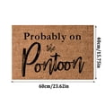 thumbnail image 3 of House Entry Welcome Doormat Interesting Monogrammed Floor Mat Text Retro Style Mat Thick and Non-Skid Modern Style Aartistic Floor Mat Yard Decor Holiday Decor, 3 of 6