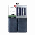 thumbnail image 7 of (4 pack) Mainstays 4 of a Kind Blackout Curtain Panels, Set of 4, Blue Cove, 28" W x 63" L, 7 of 7