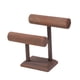 thumbnail image 4 of Organizador de pulseras y joyas, tocador moderno de madera de 2 niveles, estante para relojes, organizador de almacenamiento de brazaletes para, 4 of 9