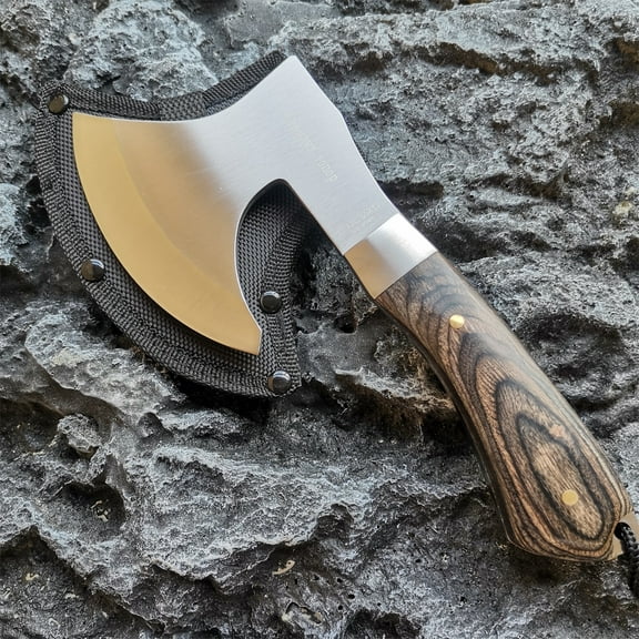 Mini Axe Broad Tomahawk Axe Hammered Camping Hatchet with Stainless Steel Hunting Tactical Survival Knife Multifunction