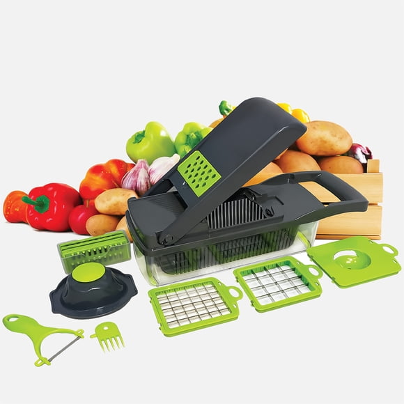 JS Gourmet - 16 in 1 Multifunction Manual Chopper, Green