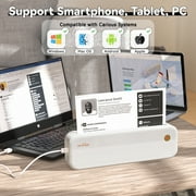 PeriPage P40, Portable Mini Thermal Printer, No Ink Required, Wireless Bluetooth Connection, Compatible with Android and iOS Systems, Supports Printing 8.26-inch x 11.69-inch Letterhead