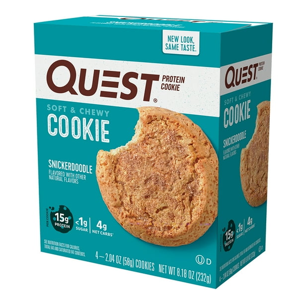 Quest Protein Cookie, Snickerdoodle, 15g Protein, 4 count