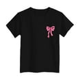 thumbnail image 6 of Gubotare Toddler Girl Shirt Girls' T Shirt Short Sleeve Basic Tee Shirt Casual Daily T Shirts Tee (Black,Size 11-12 Years), 6 of 6