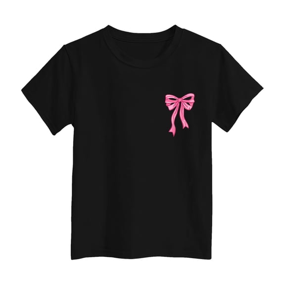 VUHXZWAF Girls Clothes Short Sleeve Shirt Cute Print Crew Neck T-Shirt Kids Trendy Clothes Size 5-6 Years