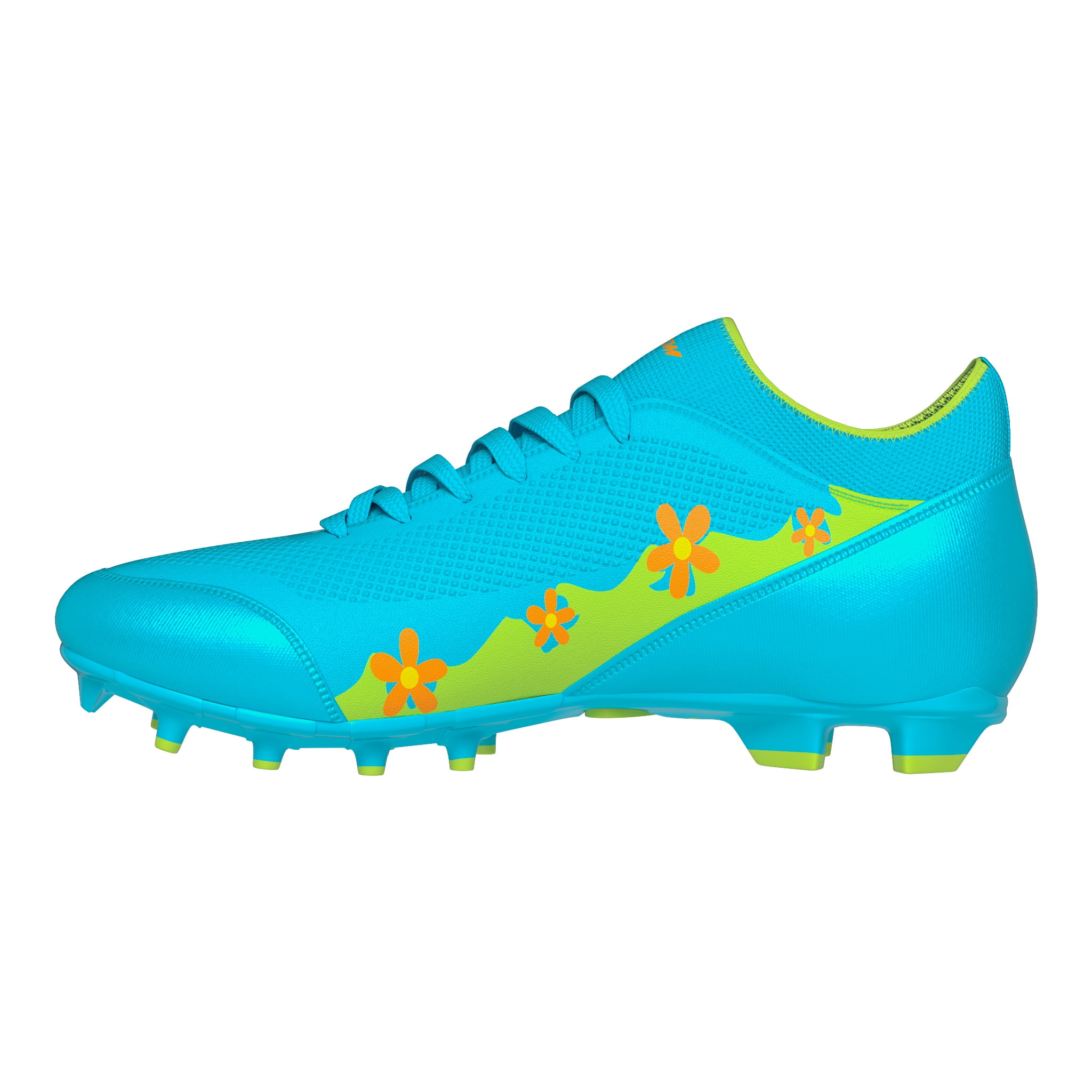 blue and yellow youth football cleats