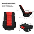 thumbnail image 3 of Costway 360-Degree Swivel Gaming Floor Chair with Foldable Adjustable Backrest Red, 3 of 12