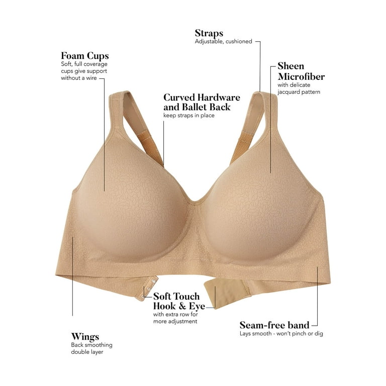 Secret Treasures Women's and Women's Plus Size Wirefree Bra 