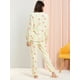 thumbnail image 5 of Pijama De Franela Lindo Impreso Manga Larga Top Y Pantalones Para Dormir Ropa De Dormir Suave Conjuntos Invierno Para Mujeres Corazón Amarillo XXL, 5 of 6