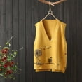 thumbnail image 5 of Bovemsi Camisole Tops for Women Autumn And Winter New Vest Horse With Embroidered Knitted Trendy Loose Versatile Sleeveless Sweater Basic Tanks, 5 of 8