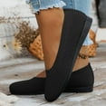 thumbnail image 5 of Mostsola Flats for Women Slip on Ballet Flats Shoes Business Casual Knitted Mesh Dress Shoes, 5 of 9