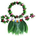 thumbnail image 1 of 5pcs Hawaii Cloth Leaf Skirt, 1 of 3