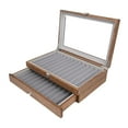 thumbnail image 2 of Kokiya Wood Pen Display Box with Glass Lid, Pen Storage Case, Glass Window Pen, 2 of 9