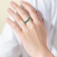 thumbnail image 4 of YYKihy Cubic Zirconia Colorful Rainbow Ring Multi Color Gemstone Ring Jewelry, 4 of 6