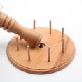 thumbnail image 4 of Wooden 8 Spool Yarn Holder Thread Rack Crocheting Tool Wool Cord Organizer Storage Knitting Embroidery Tangling Yarn Dispenser Accessories, 4 of 6