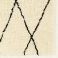 thumbnail image 2 of Linon Morocco Shag Markesh ivory black 2x3 Rug, 2 of 5