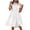 White, variant on USSUMA Womens Summer Dresses Summer Dresses Sleeveless High Collar Solid Color Pleated Maxi Dress Elegant Skirts Fashion Skirts Date Tax Free Weekend Red Dress Size-XL