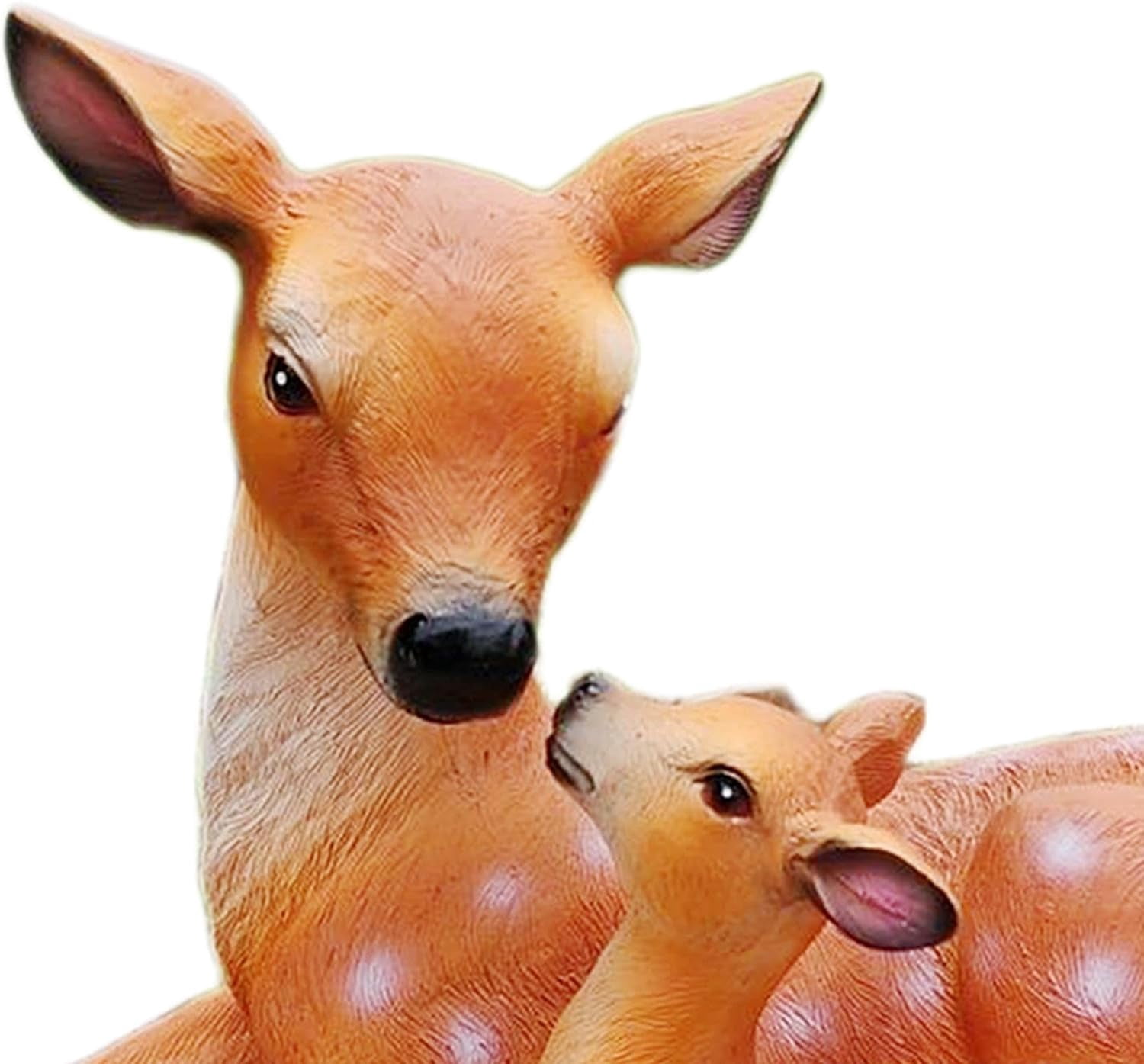 Mother Deer Decoration Resin Deer Figurine, Novelty Ornaments, Garden Deer Statue, Outdoor Deer Sculpture for Park Backyard Lawn Patio Balcony