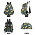 thumbnail image 4 of FORMRS Mini Backpack Purse for Women Quilted Travel Daypack Casual Shoulder Bag, Blue Floral Lemons, 4 of 7