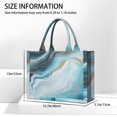 thumbnail image 3 of Large Capacity Tote Bag,Blue Gold Marble Pattern Handbag Fashion Luxury Tote Bag,15.7"x13"x 5.1" Inches,Laptop Compatible, 3 of 6