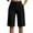 *Black, variant on VBVC Women's High Waisted Pleated Bermuda Shorts,Button Front Straight Leg Dressy Shorts For Women,Ladies Business Work Office Shorts with Pockets,Khaki,S-3XL