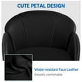 thumbnail image 3 of Desk Chair Velvet Office Chair with Wheels Tufted Vanity Chair Fabric Task Swivel Armchair for Bedroom Living Room, 3 of 8