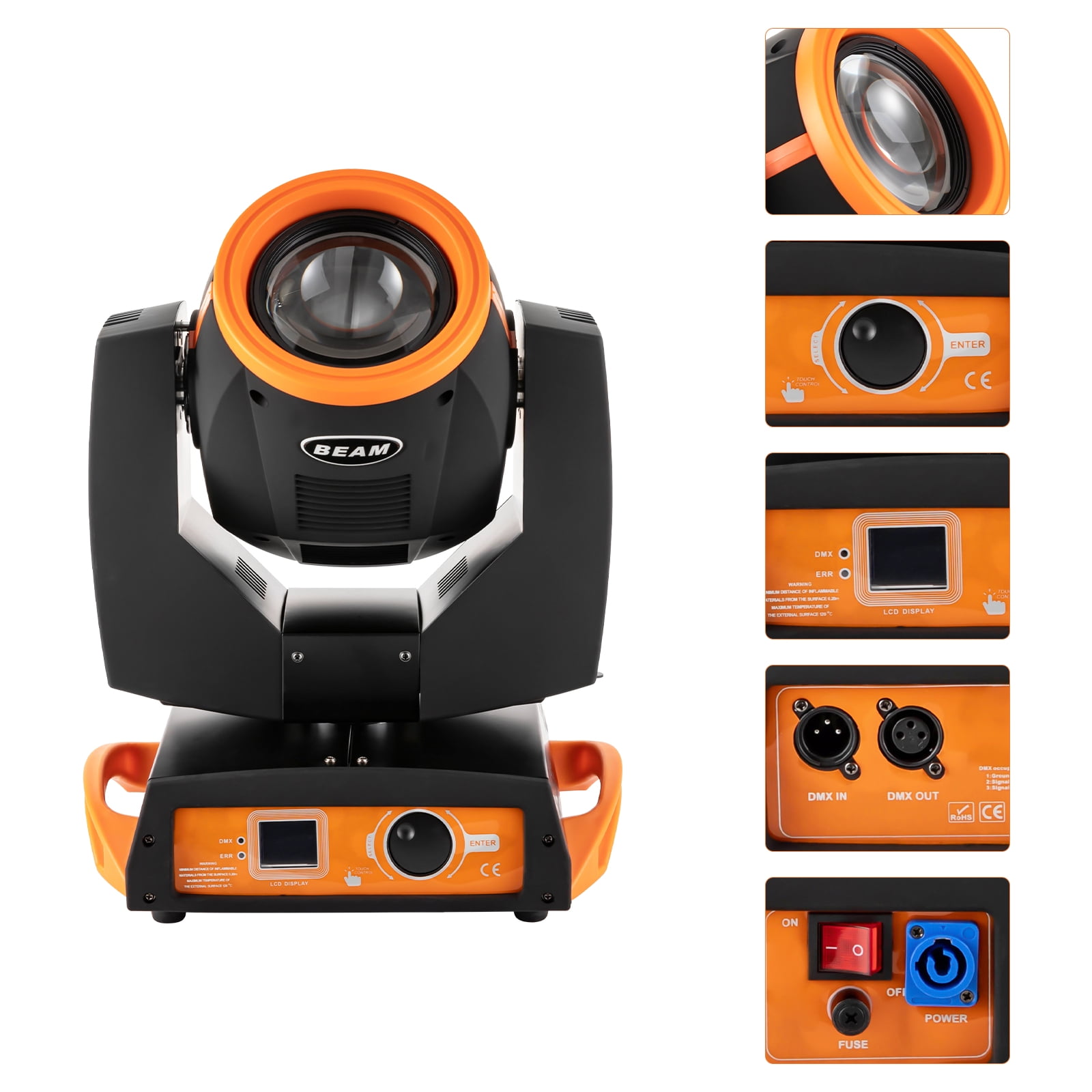 7R Sharpy 230W Zoom Moving Head Beam Light 8+16Prism Strobe DJ Stage Party Light