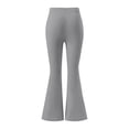 thumbnail image 5 of YueHuiYing Women's Fashionable Casual Loose-Fit Comfortable Ombre Print Flared Pants for Sports Fitness and Yoga Gray 2XL, 5 of 6