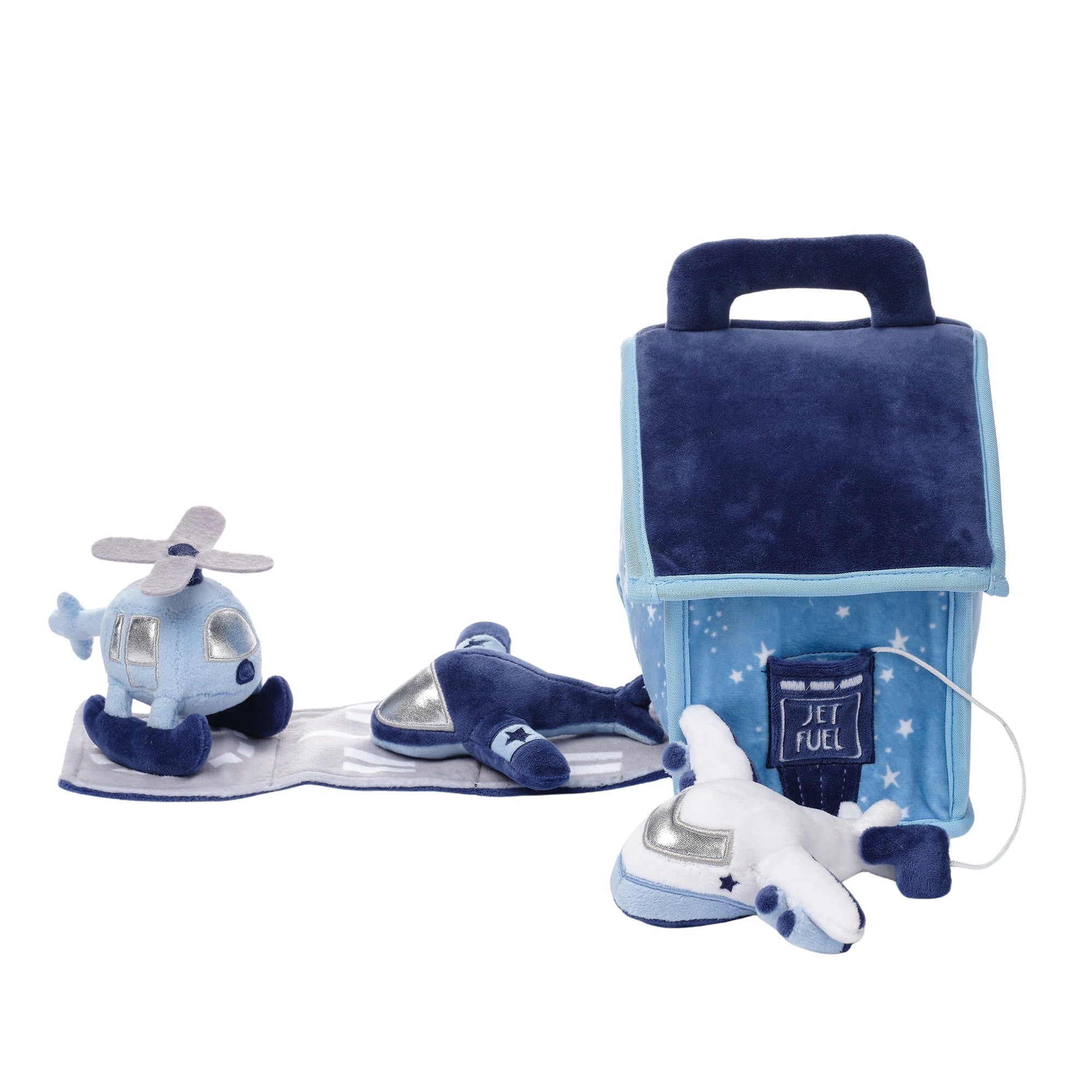 Bedtime Originals Interactive Airplane/Airport Plush Play Set with Stuffed Toys