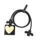 thumbnail image 1 of Lindo protector de cable DIY para protector de línea de cargador Funda protectora de cable de datos , Beige y negro, 1 of 8