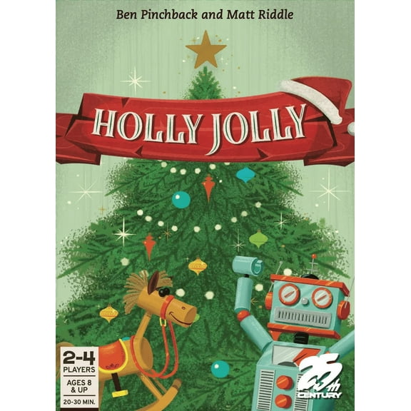Holly Jolly - Gioco Di Carte A Tema Natalizio Per Famiglie - 25th Century Games - Colleziona Ornamenti, Regali E Calze