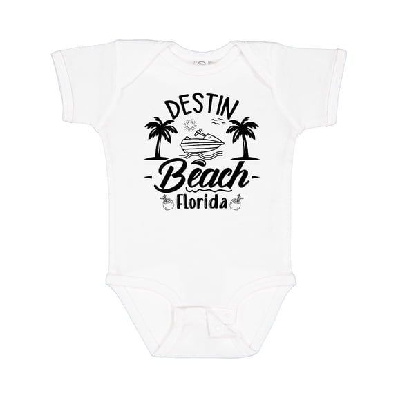 Inktastic Destin Beach Florida Vacation Design Boys or Girls Baby Bodysuit