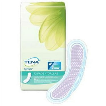 TENA Serenity Moderate Absorbency Regular Length Pads-Pack of 72
