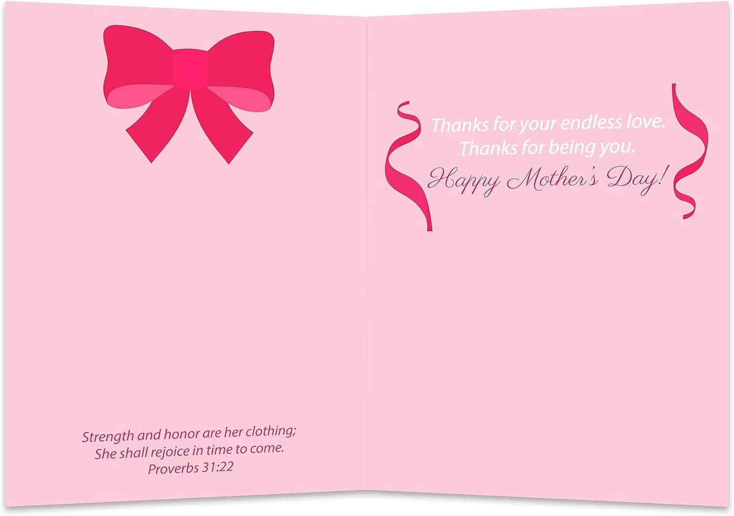 Christian Mother's Day Card | Mothers Day Card for Mom (Pack of 25)
