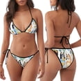 thumbnail image 3 of Lsque Bluey Pattern Women Two Piece Swimsuit Sexy Swimwear Halter String Triangle Bikini Sets, 3 of 6