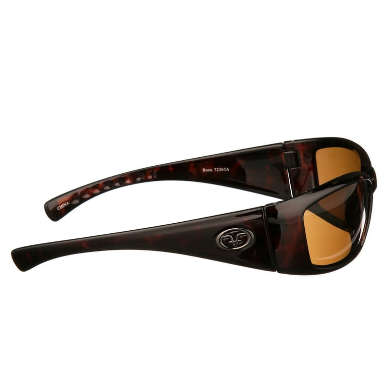 Flying Fisherman Boca Grande Polarized Sunglasses Tortoise Frame Amber Lens