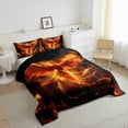 thumbnail image 3 of Castle Fairy Mythology Phoenix Twin Comforter Sets,Flame Bird Bedding Set, 3 of 8