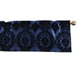 thumbnail image 3 of Flocked Damask Window Valance 58" Wide Navy, 3 of 3