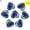 Blue, variant on 30 Pcs Natural Crystal Stone Love Heart Pocket Stones Balance Healing Chakra Rock (White)