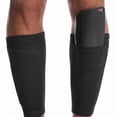 thumbnail image 2 of Chaussette de Protection Tibiale pour Adulte de Soccer, Respirante Noire, Protection Tibiale de Soccer pour Adulte Antidérapante avec Poche pour l'Extérieur, 2 of 8