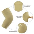 thumbnail image 3 of 1 Pair Beige Elbow Compression Sleeve, Elbow Brace for Tendonitis and Tennis Elbow, Golfer Elbow Support Tennis Elbow Brace for Men and Women, 3 of 7