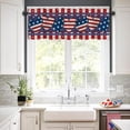 thumbnail image 2 of Patriotic Valances for Windows 54" W x 18", 4th of July Kitchen Curtain Valance, Window Valances for Bedroom, Rod Pocket Window Valance Curtains, 1 Panel, 2 of 5