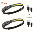 thumbnail image 2 of QJUHUNG 2pcs Multifunctional COB Headlamp  USB Charging Strong Light Headlight  Suitable For Outdoor Night Running Fishing, 2 of 7
