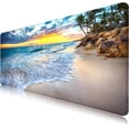 thumbnail image 1 of Mouse Pad Large Extended Keyboard Mouse Pad Beach Ocean 35.5x15.8 inch Gaming Mouse Pad, XXL Mouse Pad Mouse Pad for Work and Gaming Oversized Mouse Pad, 1 of 5
