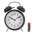 thumbnail image 2 of Reloj Despertador Con Campana De Metal, Movimiento Silencioso, Luz Nocturna, Despertador De Escritorio Para Estudiantes, 2 of 7
