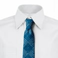 thumbnail image 3 of Necktie, Simplistic Dots Rhombuses, 3.7", Sea Blue and Pale Sky Blue, by Ambesonne, 3 of 4