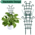 thumbnail image 3 of LAICAIW Trellis for Potted Plants, Mini Garden Trellis for Climbing Plants Stackable Plant Trellis Indoor Plastic Potted Plant Support DIY Climbing Trellis Flower Pots Supports, 4 Pack, 3 of 7