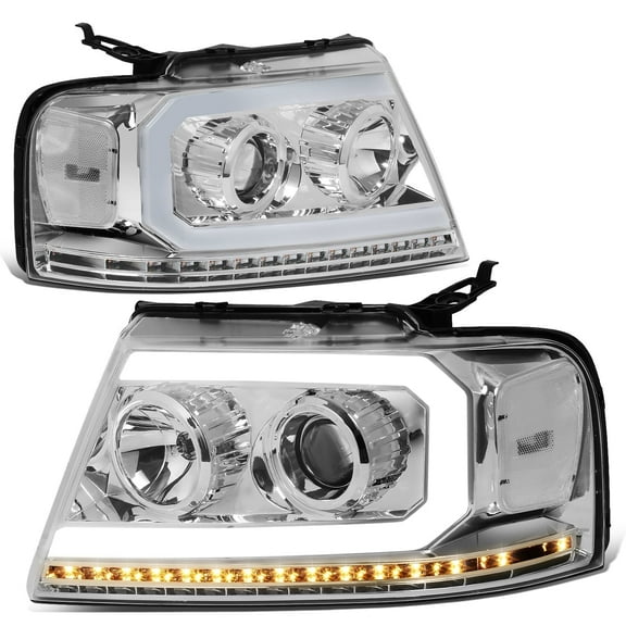 DNA Motoring For 04-08 Ford F150 06-08 Mark LT LED DRL Sequential Projector Headlights Lamps Pair