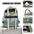 thumbnail image 3 of FORMRS Mini Backpack Purse for Women Travel Daypack Casual Shoulder Bag, Beige Mountain, 3 of 7