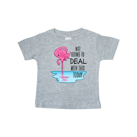 

Inktastic Not Going to Deal with This Today- sleeping flamingo Gift Baby Boy or Baby Girl T-Shirt